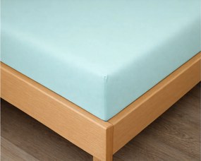 Kvalitex Luxusné bavlnené JERSEY prestieradlo s lycrou 90x200 cm - mentolové