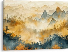 Obraz - Pohorie, akvarel (70x50 cm)