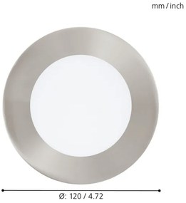 Eglo 32753 - LED RGB Stmievateľné zapustené stropné svietidlo FUEVA-C LED/5,4W/230V
