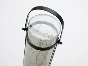 Solárna lampa LANTERN GREY 46 cm sivá