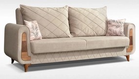 pohovka Blanka, béžová (salvador 2/malé pol. botanical)