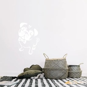 Sablio Samolepka na stenu: Mops - 40x60 cm