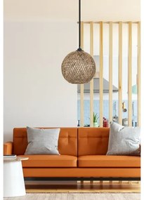 Luster na lanku JUTE 1xE27/60W/230V hnedá