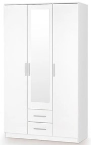 Skriňa Lima S-3 biela/zrkadlo