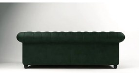 Tmavozelená zamatová pohovka 230 cm Cambridge - Ropez