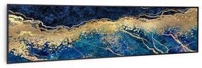 Wonderwall Air Art Smart, infračervený ohrievač, 120 x 30 cm, 350 W, modrý mramor