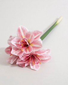 Umelá kvetina Amarylis 62 cm pink
