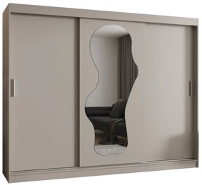 Šatníková skriňa 250 cm Ulta (kašmír). Akcia -40%. Vlastná spoľahlivá doprava až k Vám domov. 1126335