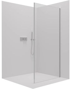 Cerano Porte, sprchová zástena ku sprchovému kútu 80x195 cm, 8mm číre sklo, chrómový profil, CER-CER-413426