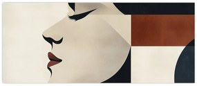 Obraz - Žena z profilu (120x50 cm)