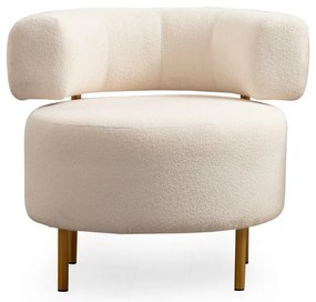 Kreslo River Round White