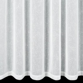 Biela záclona so striebornou niťou KELLY 140 x 270 cm