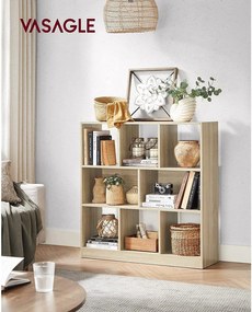 Knižnica, oddeľovač miestnosti, farba dub