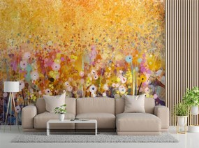 Gario Fototapeta Lúka s kvetmi, farebná abstrakcia Materiál: Vliesová, Rozmery: 350 x 245 cm