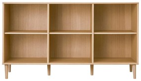Knižnica v dekore duba v prírodnej farbe 133x75 cm Mistral – Hammel Furniture