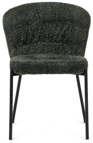Jedálenská stolička Bouclé CT-W1077 GRN2, zelená