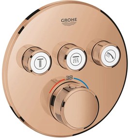 GROHE Grohtherm SmartControl termostatická batéria pod omietku, pre 3 výstupy, Warm Sunset, 29121DA0