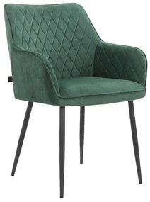 Zelené čalúnené jedálenské kreslá v súprave 2 ks Elvira – Støraa