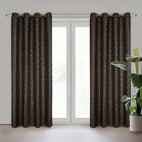 ZÁVES NA KRÚŽKOCH SEMI 140X250 CM VZOROVANÁ