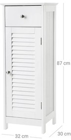 Úložná skrinka so zásuvkami 32x30x87 cm