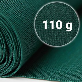 Tieniaca sieť 1,5x50 m 110g/m2 + 50 svoriek PLONOS 454301 - zelená
