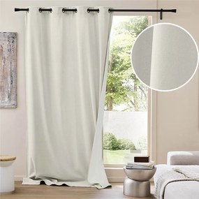 Béžový menčestrový termo záves 140x260 cm Madison – douceur d'intérieur