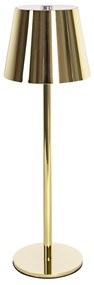 Toolight Toolight, dotyková LED nočná stolná lampa 5W, 3 farby svetla, USB napájanie, APP1364-T GOLD, zlatá lesklá, OSW-08627