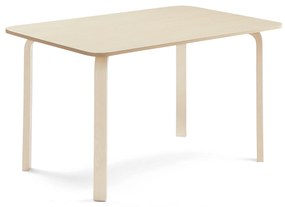 Stôl ELTON, 1400x800x710 mm, laminát - breza, breza