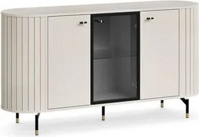 XXXLutz ŠIROKÁ KOMODA, čierna, kašmírová, 150,1/81/40 cm Milino - Online Only drobný nábytok - 002238000703