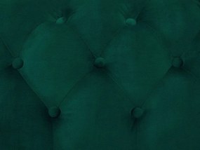 Zamatová pohovka pre 3 osoby smaragdová zelená SOTRA Beliani