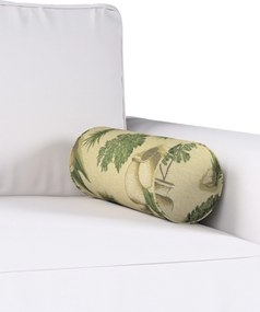 Jednoduchý valcový vankúš farba produktu béžová látka zapletaná, vzorované