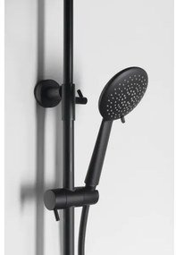 Sapho - Sprchová súprava SOLARIS s batériou, matná čierna