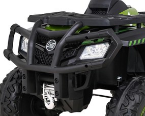 Ramiz Štvorkolka XT-Speed pre deti zelená + pohon 4x4 + EVA kolesá + pomalý štart + MP3 rádio + LED