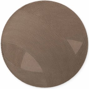 Ted Baker, Kusový koberec Ted Baker Kensington 106401 Braun kruh, 200x200, hnedá, kancelária