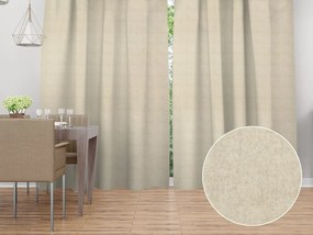 Biante Dekoračný záves PML-119 Svetlá režná 145x140 cm