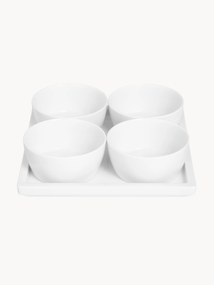 Ručne vyrobené misky na omáčky's podnosom Cosmopolitan, 5 ks