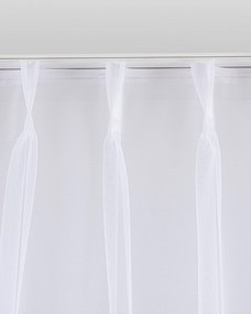 Záclona so systémom FLEX (dvojité spony flex) farba produktu biela látka polopriehľadný, zapletaná, vzorované
