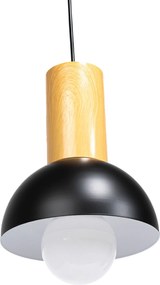 Toolight Toolight, závesné svietidlo 1xE14 APP1083-1CP, čierna-hnedá, OSW-08893