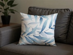 Sada 2 ks dekoračných obliečok na vankúš z mikrovlákna KOVENDI 45x45 cm, modro-biela