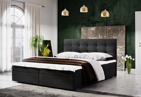 Moderná posteľ s úložným priestorom 160x200 STIG II - antracit