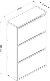 Skrinka na topánky Lupa White