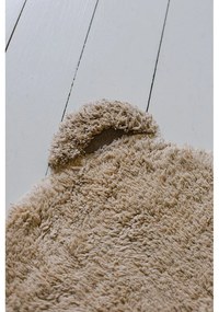 Béžový prateľný ručne tkaný bavlnený detský koberec 120x122 cm Bear – Lorena Canals