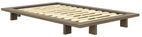Hnedá jednolôžková posteľ z borovicového dreva s roštom 120x200 cm Japan – Karup Design