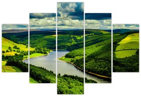 Obraz - Zelená krajina (150x105 cm)