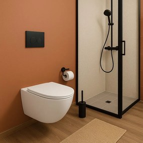 Erga Lily+, závesná WC misa 490x370x365mm, Rimless Tornado 2 + toaletné sedadlo s pomalým zatváraním, biela, ERG-V03-LILY-TO2-WH