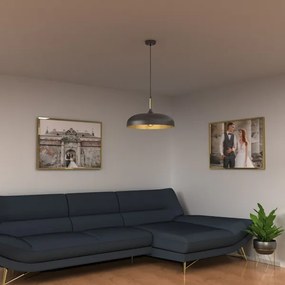 Brilagi - Luster na lanku ABRAHAM 1xE27/60W/230V pr. 45 cm čierna