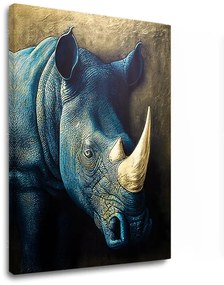 Zlatý dotyk na plátne Rhino's Armor of the Savanna