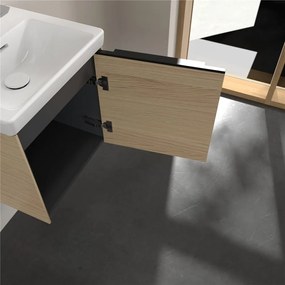 VILLEROY &amp; BOCH Subway 3.0 závesná skrinka pod umývadielko, 1 dvierka, pánty vpravo, 423 x 377,5 x 429 mm, Nordic Oak, C58201VJ