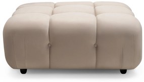 Modulový taburet Fluf Big 96 cm samet světle béžový