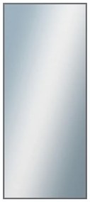DANTIK - Zrkadlo v rámu, rozmer s rámom 60x140 cm z lišty Hliník platina (7003019)